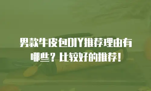 男款牛皮包DIY推荐理由有哪些？比较好的推荐！