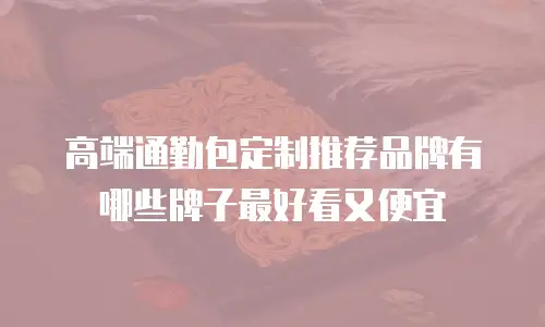 高端通勤包定制推荐品牌有哪些牌子最好看又便宜