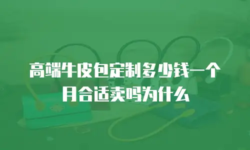高端牛皮包定制多少钱一个月合适卖吗为什么