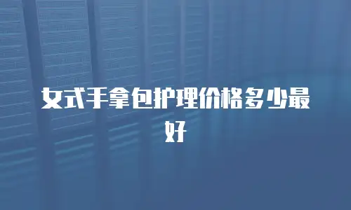 女式手拿包护理价格多少最好