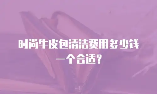 时尚牛皮包清洁费用多少钱一个合适？