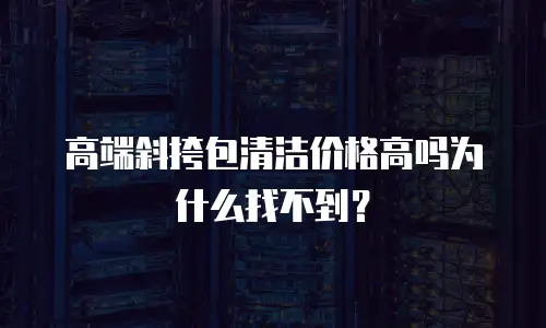 高端斜挎包清洁价格高吗为什么找不到？