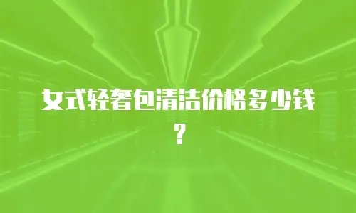 女式轻奢包清洁价格多少钱？