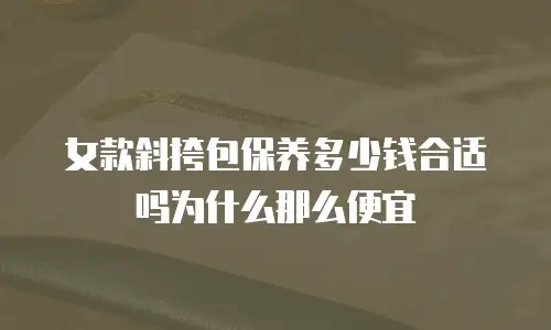 女款斜挎包保养多少钱合适吗为什么那么便宜