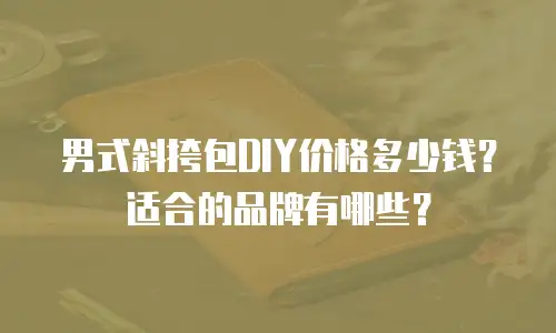 男式斜挎包DIY价格多少钱？适合的品牌有哪些？