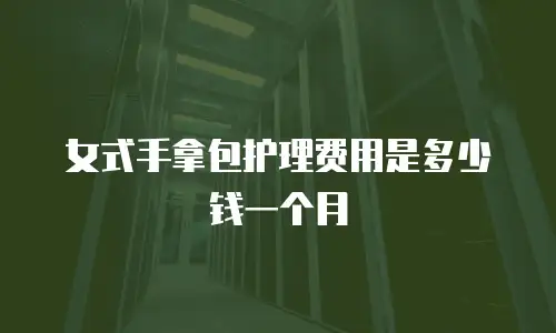 女式手拿包护理费用是多少钱一个月