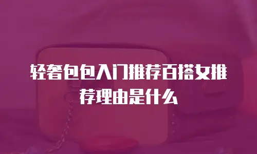 轻奢包包入门推荐百搭女推荐理由是什么