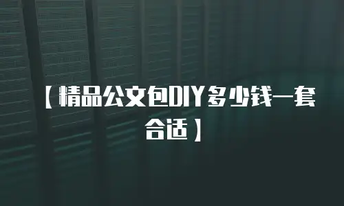 【精品公文包DIY多少钱一套合适】