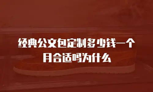 经典公文包定制多少钱一个月合适吗为什么