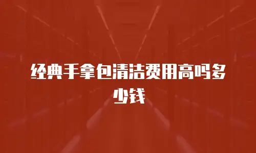 经典手拿包清洁费用高吗多少钱