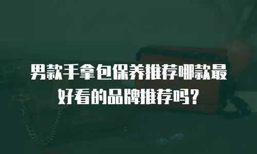男款手拿包保养推荐哪款最好看的品牌推荐吗？