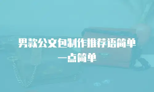 男款公文包制作推荐语简单一点简单