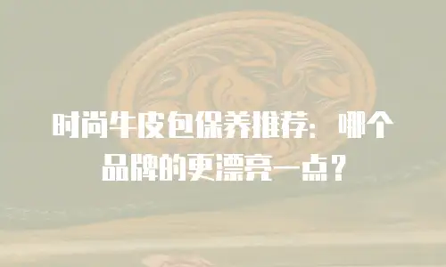 时尚牛皮包保养推荐：哪个品牌的更漂亮一点？