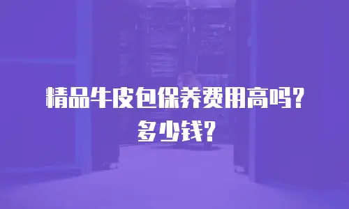 精品牛皮包保养费用高吗？多少钱？