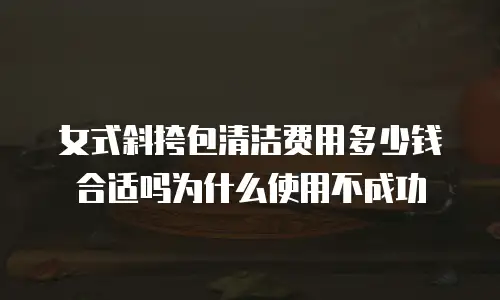 女式斜挎包清洁费用多少钱合适吗为什么使用不成功