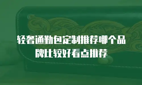 轻奢通勤包定制推荐哪个品牌比较好看点推荐