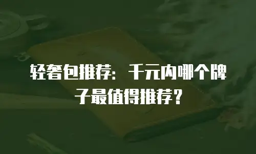 轻奢包推荐：千元内哪个牌子最值得推荐？
