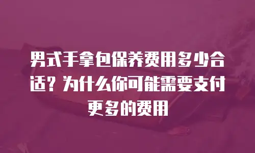 男式手拿包保养费用多少合适？为什么你可能需要支付更多的费用