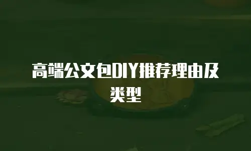 高端公文包DIY推荐理由及类型