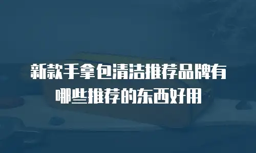 新款手拿包清洁推荐品牌有哪些推荐的东西好用