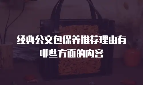 经典公文包保养推荐理由有哪些方面的内容