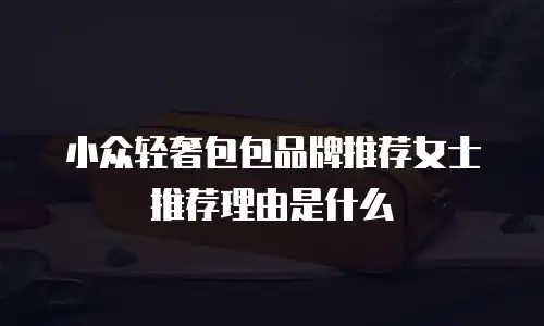 小众轻奢包包品牌推荐女士推荐理由是什么
