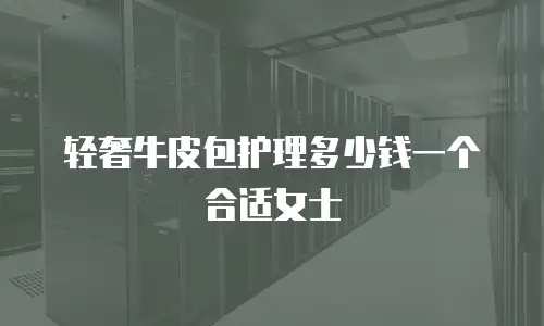 轻奢牛皮包护理多少钱一个合适女士