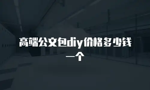 高端公文包diy价格多少钱一个