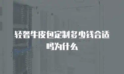 轻奢牛皮包定制多少钱合适吗为什么