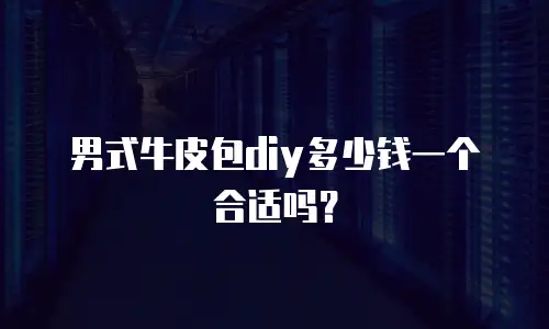 男式牛皮包diy多少钱一个合适吗？