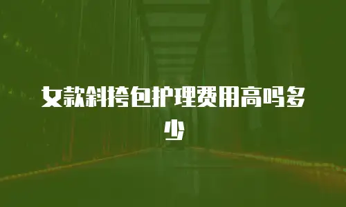 女款斜挎包护理费用高吗多少