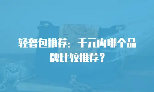 轻奢包推荐：千元内哪个品牌比较推荐？