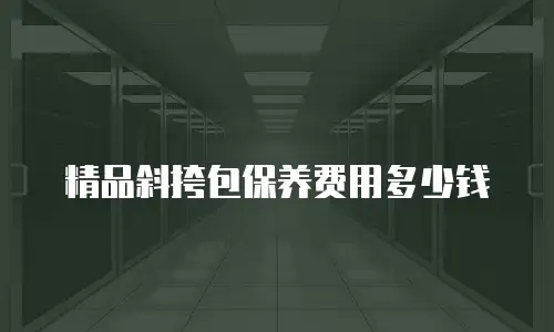 精品斜挎包保养费用多少钱