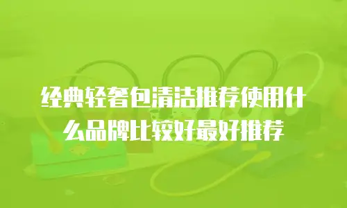 经典轻奢包清洁推荐使用什么品牌比较好最好推荐