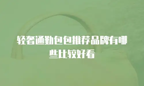 轻奢通勤包包推荐品牌有哪些比较好看