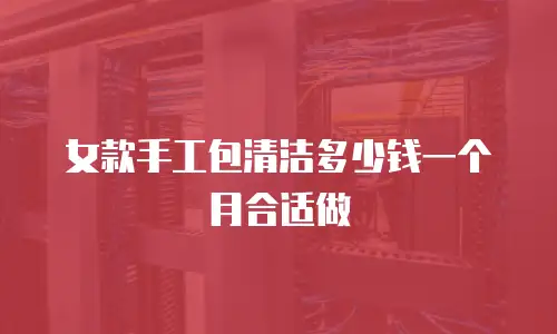 女款手工包清洁多少钱一个月合适做