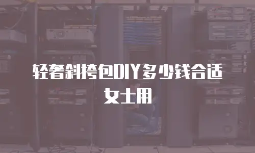 轻奢斜挎包DIY多少钱合适女士用
