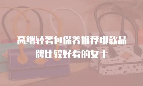 高端轻奢包保养推荐哪款品牌比较好看的女士