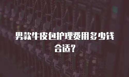 男款牛皮包护理费用多少钱合适？