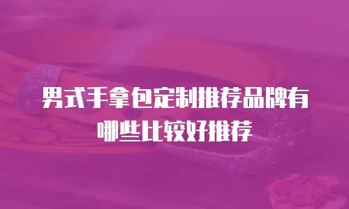 男式手拿包定制推荐品牌有哪些比较好推荐
