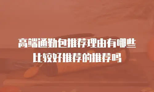 高端通勤包推荐理由有哪些比较好推荐的推荐吗