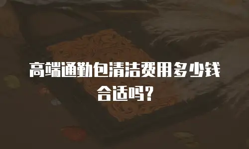 高端通勤包清洁费用多少钱合适吗？