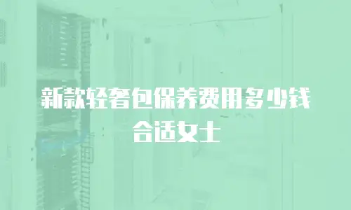 新款轻奢包保养费用多少钱合适女士