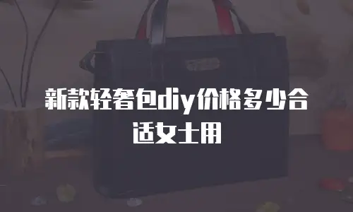 新款轻奢包diy价格多少合适女士用