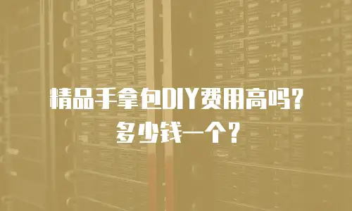 精品手拿包DIY费用高吗？多少钱一个？