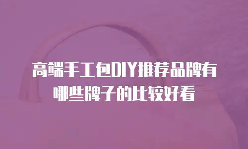 高端手工包DIY推荐品牌有哪些牌子的比较好看