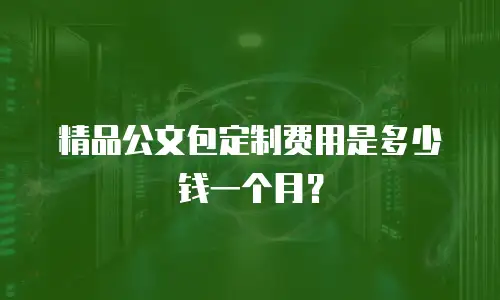 精品公文包定制费用是多少钱一个月？