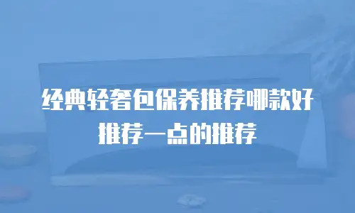 经典轻奢包保养推荐哪款好推荐一点的推荐