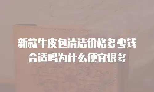 新款牛皮包清洁价格多少钱合适吗为什么便宜很多
