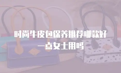 时尚牛皮包保养推荐哪款好一点女士用吗